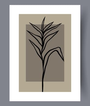 Scandinavian abstract vector print set. Minimalistic abstract wall art background for print. Scandinavian vector style.