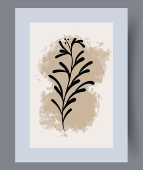 Scandinavian abstract vector print set. Minimalistic abstract wall art background for print. Scandinavian vector style.