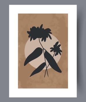 Scandinavian abstract vector print set. Minimalistic abstract wall art background for print. Scandinavian vector style.