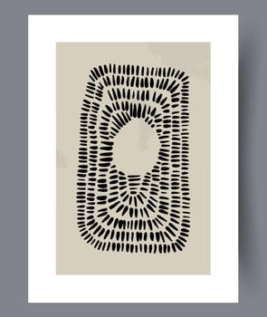 Scandinavian abstract vector print set. Minimalistic abstract wall art background for print. Scandinavian vector style.