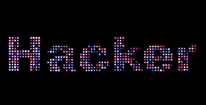 Hacker led text