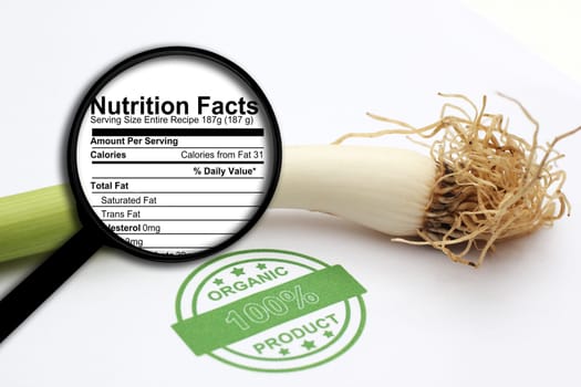 Organic spring onion
