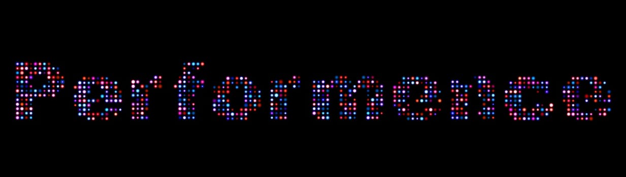 Performance led text