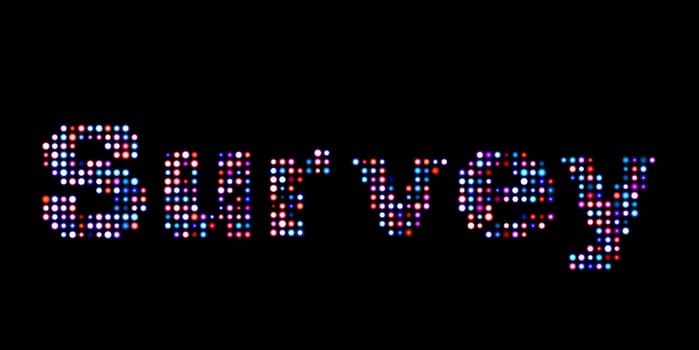 Survey led text