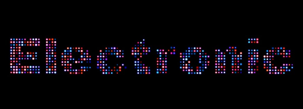 Electronic led text