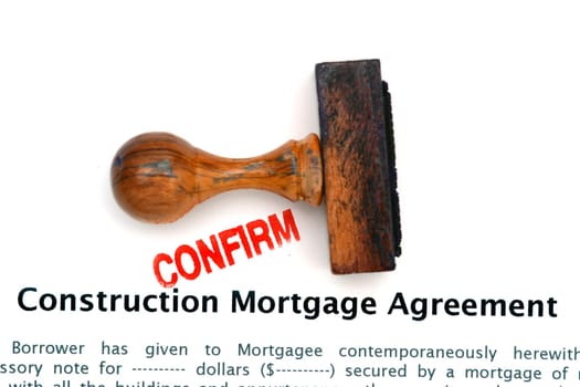 Construction mortgage agreement