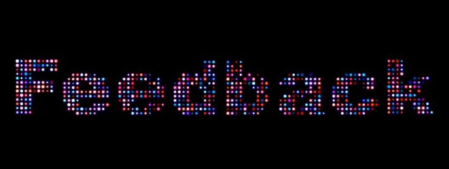 Feedback led text
