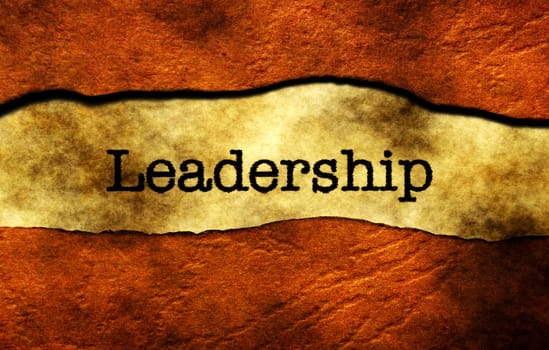 Leadership grunge concept