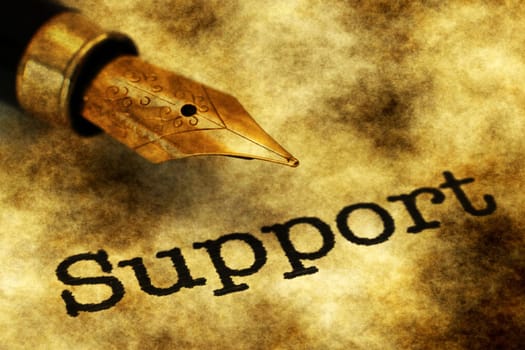 Support and pen concept