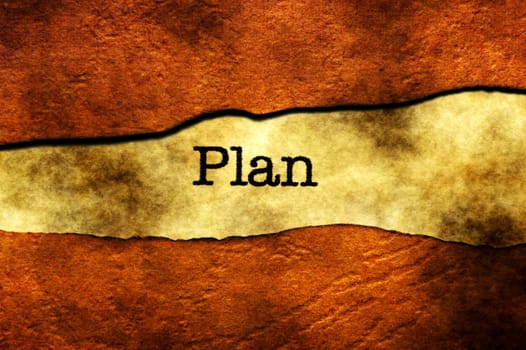 Plan concept