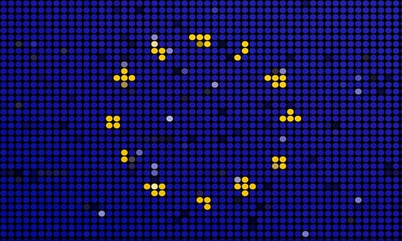 Blue circles background