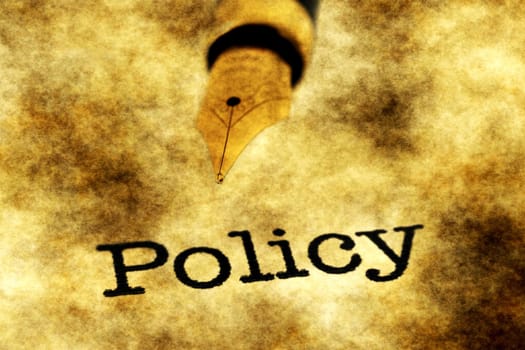 Policy and pen