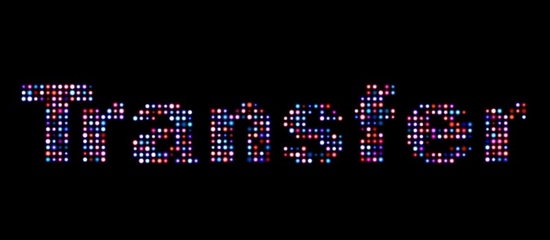 transfer led text