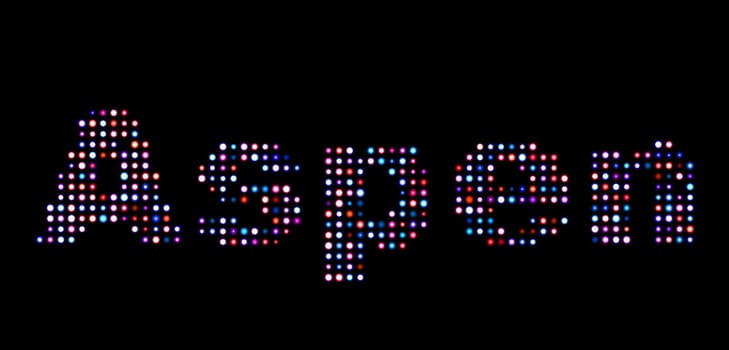 Aspen led text