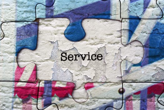 Service puzzle concept
