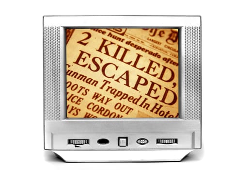 Crime news on TV