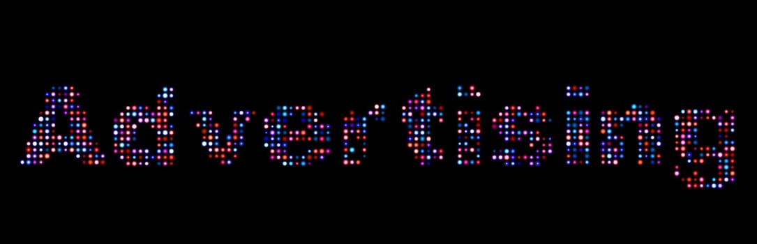 Advertising led text
