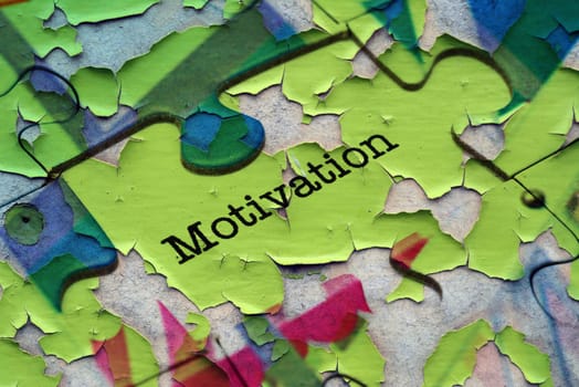 Motivation puzzle concept