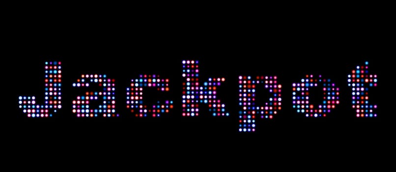 Jackpot led text