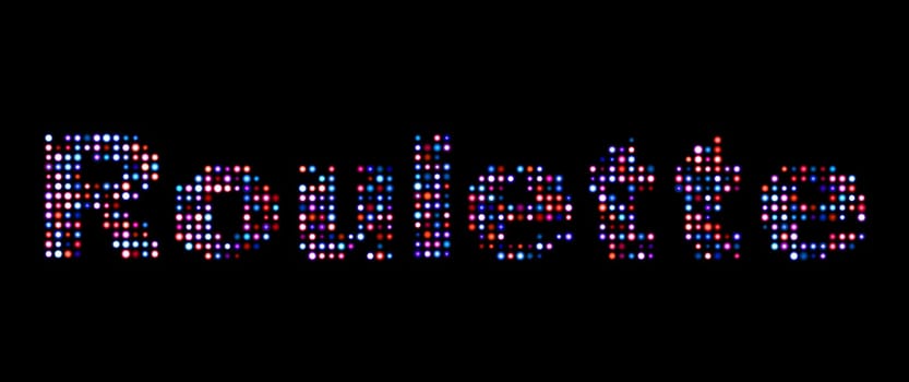 Roulette led text