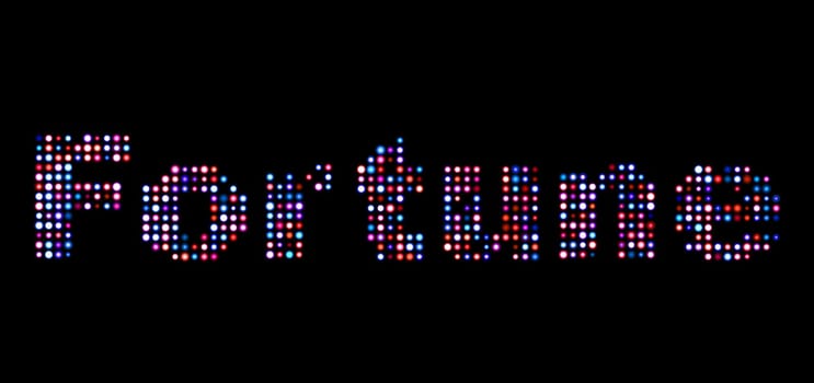 Fortune led text