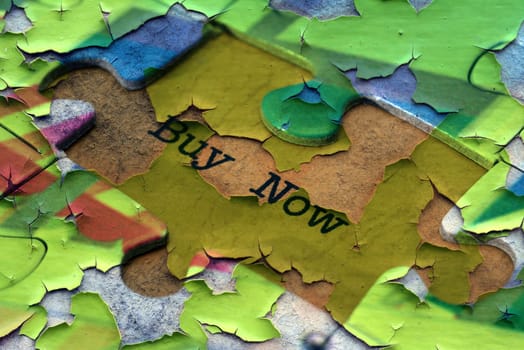 Buy now puzzle concept
