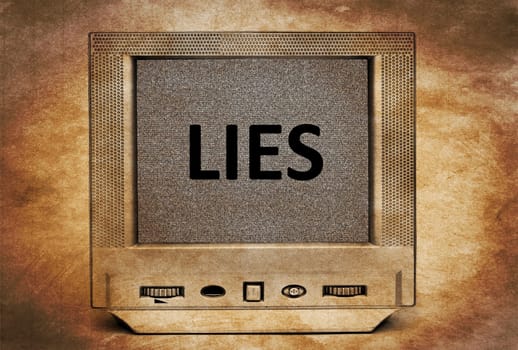 TV lies concept