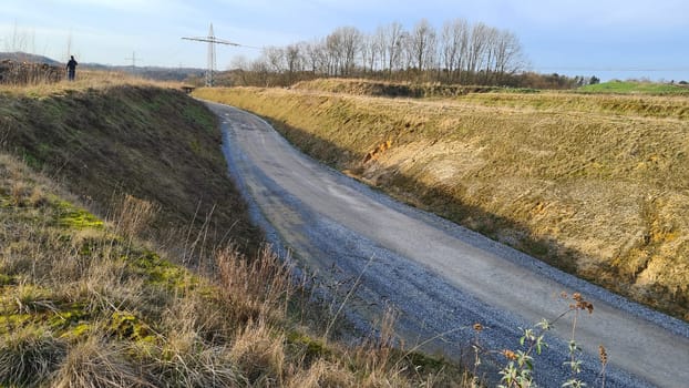 The construction of the A 44 motorway in Heiligenhaus, Germany