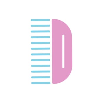 Hairbrush baby vector isolated glyph icon. Graph symbol for children and newborn babies web site and apps design, logo, app, UI