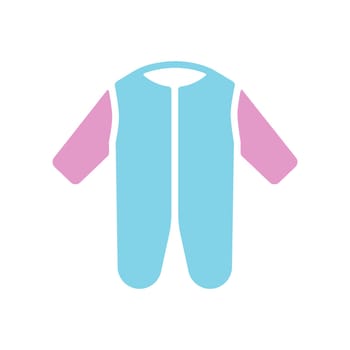 Baby bodysuit vector glyph icon. Baby Romper. Graph symbol for children and newborn babies web site and apps design, logo, app, UI