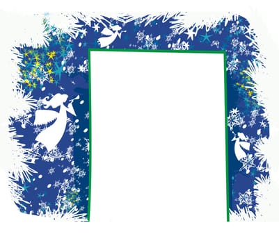 Abstract card with angels