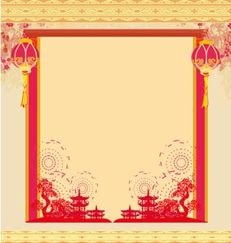 Oriental Happy Chinese New Year card