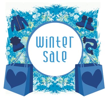 winter sale card