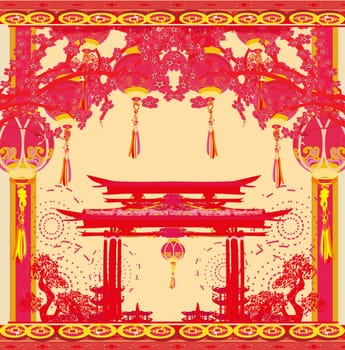 Oriental Happy Chinese New Year card