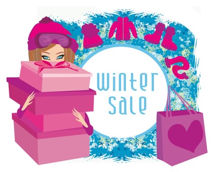 winter sale card