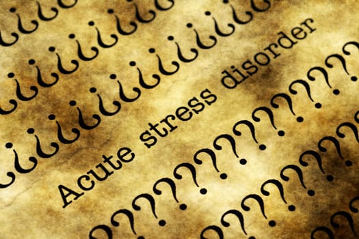 Acute stress disorder