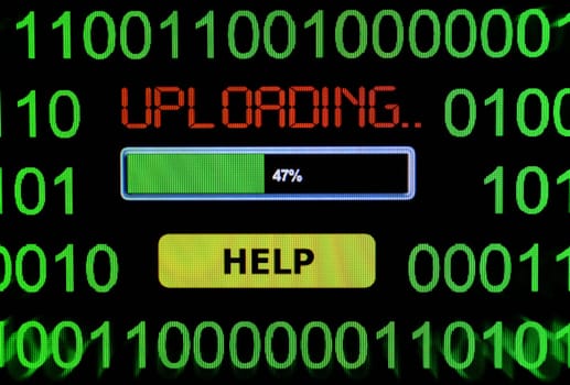 Upload help concept