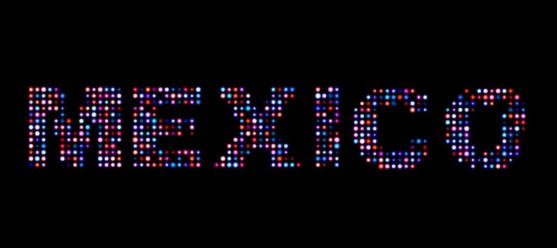 Mexico led text
