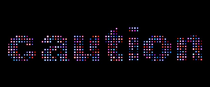 Caution led sign