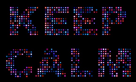 Keep calm led sign