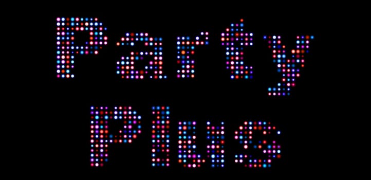 Party plus led sign