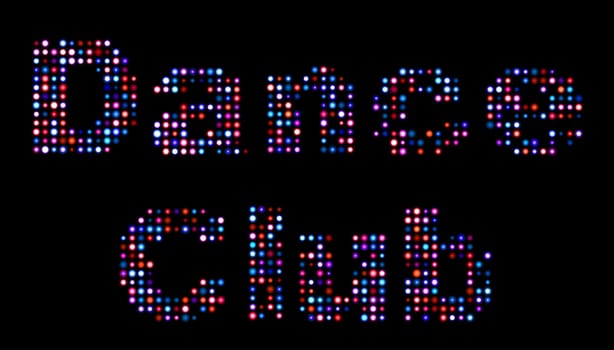 Dance club led sign