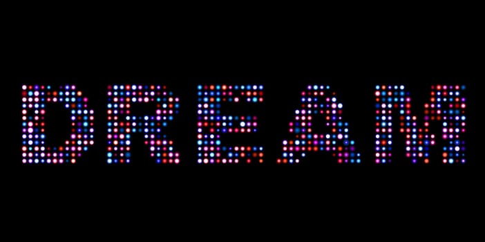Dream led sign