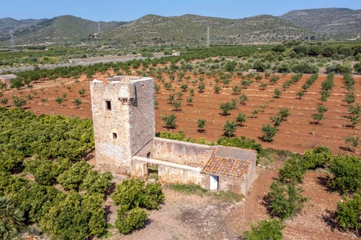 Watchtower Gats vigia in Cabanes of Castellon in Spain