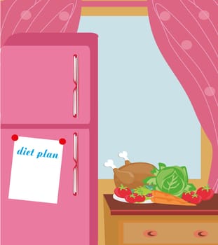 Diet plan. Workout planning. Healthy lifestyle