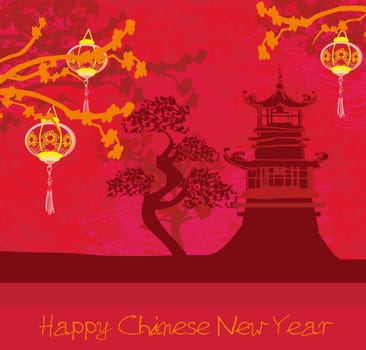 Mid-Autumn Festival for Chinese New Year card