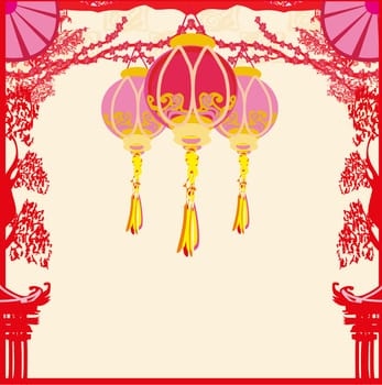 Mid-Autumn Festival for Chinese New Year card