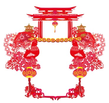 year of rooster design for Chinese New Year celebration