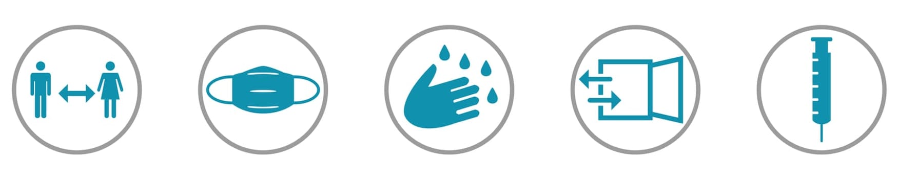 Coronavirus Instructions: Wash your hands, keep distance, wear a mask, open windows for ventilation and get vaccinated