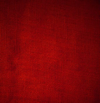 Red burlap texture - Natural vintage background